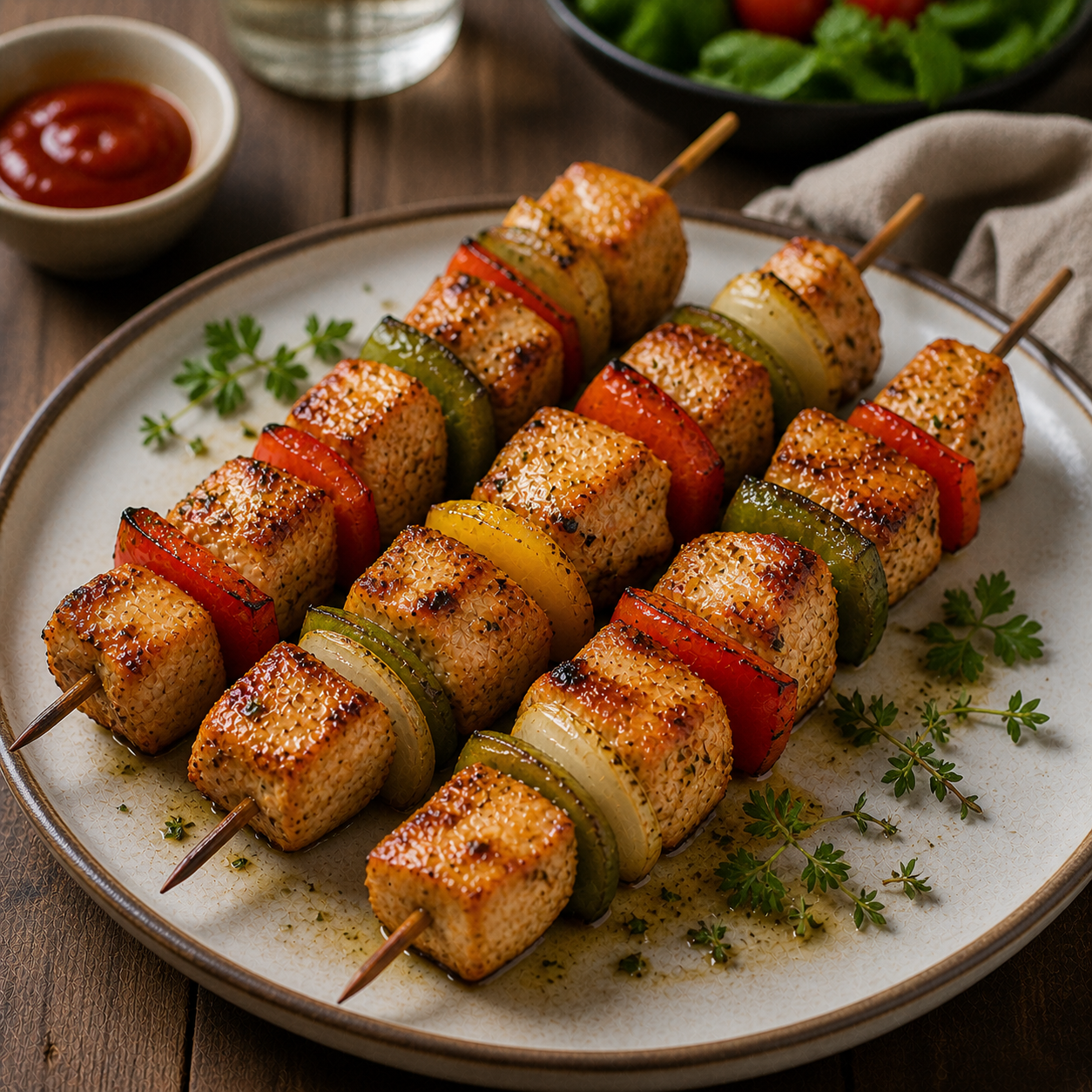 Puten Schaschlik Spieße